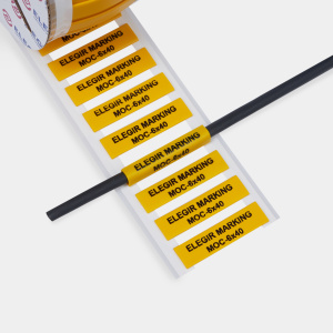 Маркер овальный MOC-6-40-Y желтый (уп. 450 шт.) фото