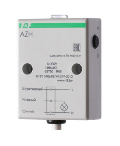 Фотореле AZH, 1NO, 10A(230VAC), 2_100Lx, 230VAC, встроенный датчик, IP65 фото