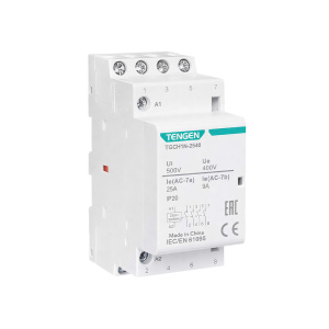 Контактор TGCH1N-2540, 4NO, 25A, 230VAC, механическая индикация, 2M фото