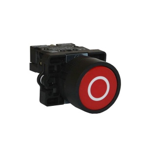 Кнопка XB2-ЕA4322, 1NC, 3A(240VAC), красная "O", фронт IP40 фото