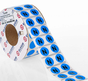 Маркировочная наклейка круглая NPP-15/2-B, синяя (уп. 3600 шт.) фото