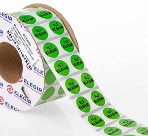 Маркировочная наклейка круглая NPP-15/2-G, зеленая (уп. 3600 шт.) фото