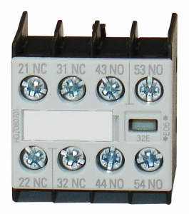LSZDD222 Блок вспомогательных контактов для размера 00, 2NO+2NC, DIN 50012 фото