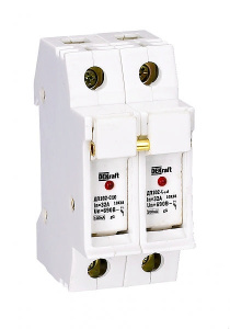 Держатель предохр. типа C10 со светодиодной и фото