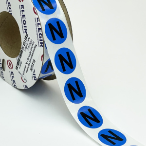 Маркировочная наклейка круглая NPP-20-B, синяя (уп. 1400 шт.) фото