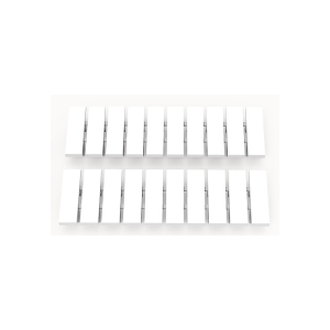 Маркировочная пластина ZB5-10P-19-00Z(H)  белая, 10,7х5,25 мм, чистая,10 шт в упак фото