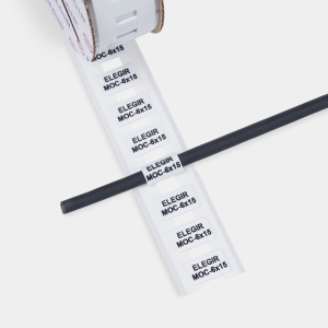 Маркер овальный MOC-6-15-W белый (уп. 450 шт.) фото