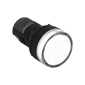 Лампа сигнальная AD22-220AC/DC-w белая, светодиодная, АС/DC 220 фото