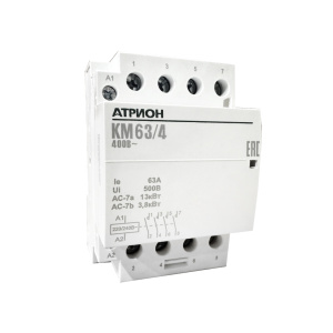 Контактор KM63/40, 4NO, 63A, 220_240VAC, механическая индикация, 3M фото