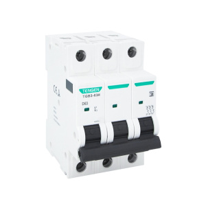 Выключатель автоматический TGB3-63H, 3P, 63A, хар-ка D, 10kA, 3M фото