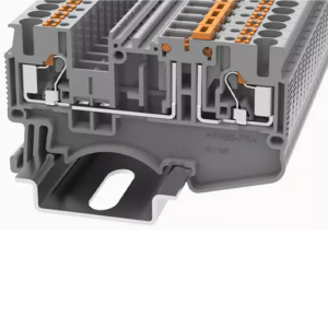 Клемма с размыкателем,  push-in DS4-MT-01P-11-00Z(H), 20A, 500V, 2 присоед., 4(0,2_6)mm², серая фото