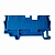 Клемма проходная RIT4TO BU, 32A, 1000V, push-in, 3 присоед., 4(max 6)mm², синяя фото