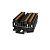 Клемма проходная, push-in DS2.5-TW-01P-13-00Z(H), 24A, 800V, 3 присоед., 2.5(0,2_4)mm², черный фото