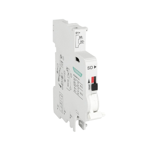 Блок-контакт аварийный TGB1N-SD, 1CO, 6A, монтаж слева, функции TEST и RESET, 0.5M, для TGB1N-63, TGBG-63DC фото