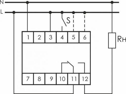 Реле времени RV-01 230В АС 16А 1NO/NC IP20 фото