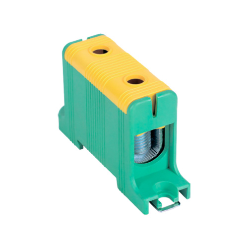 Клемма силовая вводная КВС 16-95мм2 желто-зеленая фото