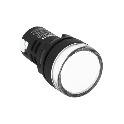 Лампа сигнальная AD22-22DS белая, АС/DC 24 фото