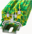 Клемма заземления, винтовая DC2.5-TW-PE-01P-1C-00Z(H), 3 присоед., 2.5(0,2_4)mm², желто-зеленая фото