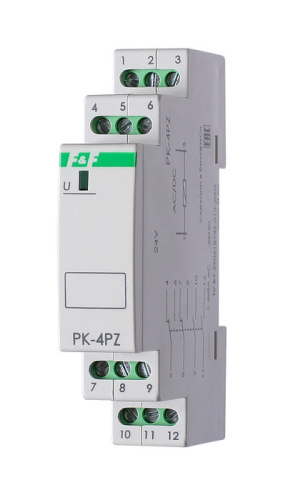 Реле PK-4PZ-24, 2CO+2NO, 8A(250VAC), 24VAC/DC, 1M фото