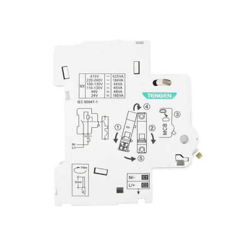 Расцепитель независимый TGB1N-MX, 100_415VAC/110_130VDC, монтаж слева, для TGB1N-63, TGBG-63DC, 1M фото