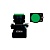 Кнопка выступающая LA37-B5L10GP, 1NO, 3A(240VAC), зеленая, фронт IP66 фото