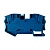 Клемма проходная RIT16 BU, 76A, 1000V, push-in, 2 присоед., 16(max 25)mm², синяя фото
