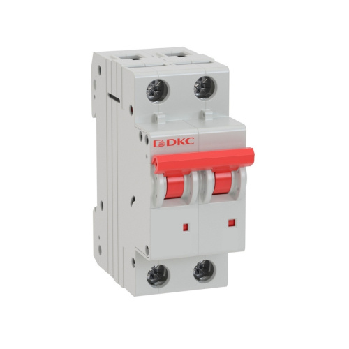 Выключатель автоматический YON MD63, 2P, 4A, хар-ка C, 10kA, 2M фото