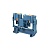 Клемма проходная RIT6 BU, 41A, 1000V, push-in, 2 присоед., 6(max 10)mm², синяя фото