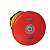 Головка кнопки аварийной остановки ZB5, красно-желтая, с подсветкой и мех. индикацией, грибовидная Ø40mm, разблокировка вытягиванием, IP54 фото