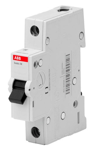 Выключатель автоматический BMS411C50, 1P, 50A, хар-ка C, 4.5kA, 1M фото