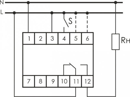 Реле времени RV-01 230В АС 16А 1NO/NC IP20 фото