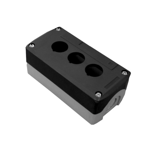 Корпус поста кнопочного XAL 3 кнопки (серый) фото