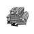 Клемма проходная 2-х уровневая, винтовая DCKKB2.5-01P-11-00Z(H), 24A, 500V, 2.5(0,5_4)mm², серая фото