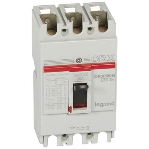 Автоматический выключатель DRX 125/40A 3P 20KA термомагнитный фото